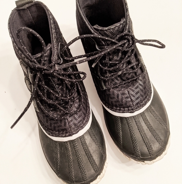 Sorel herringbone out and about winter snow boots black - Picture 2 of 7